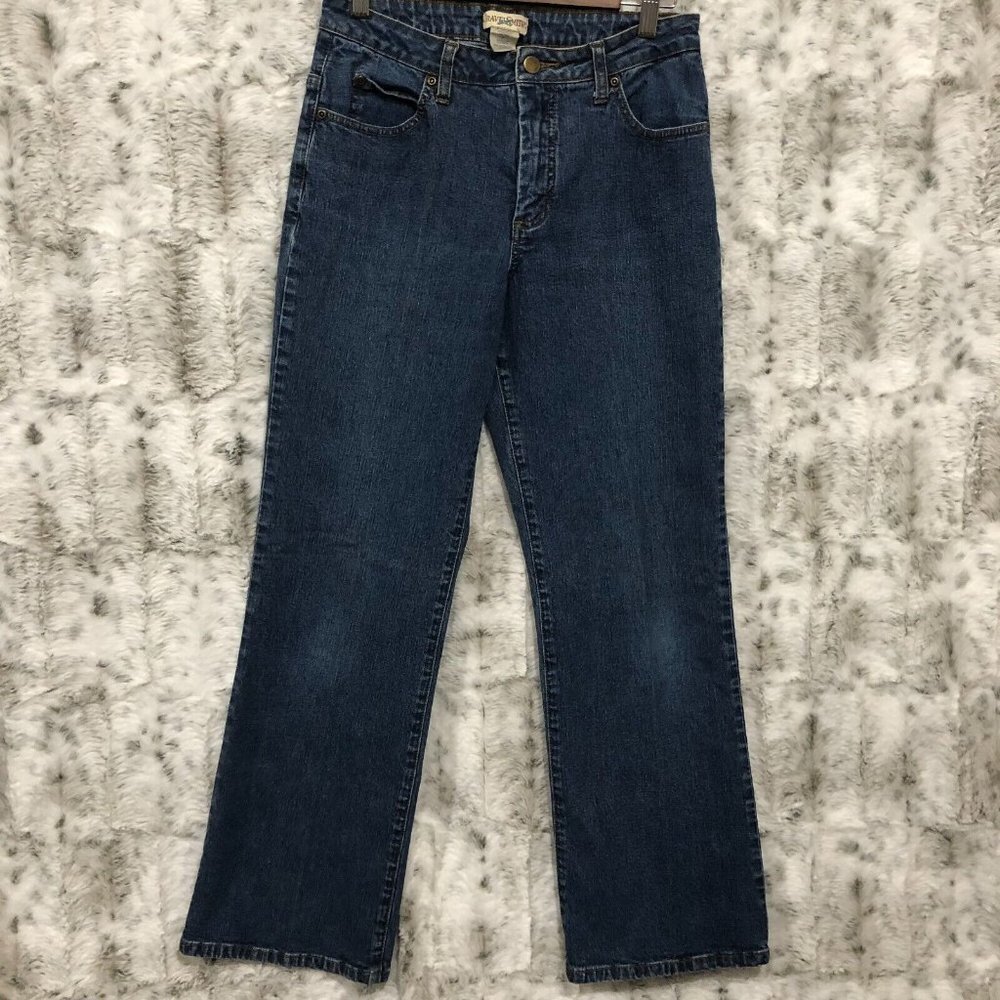 TravelSmith Straight Leg High Waist Blue Jeans Denim Casual Size 6P